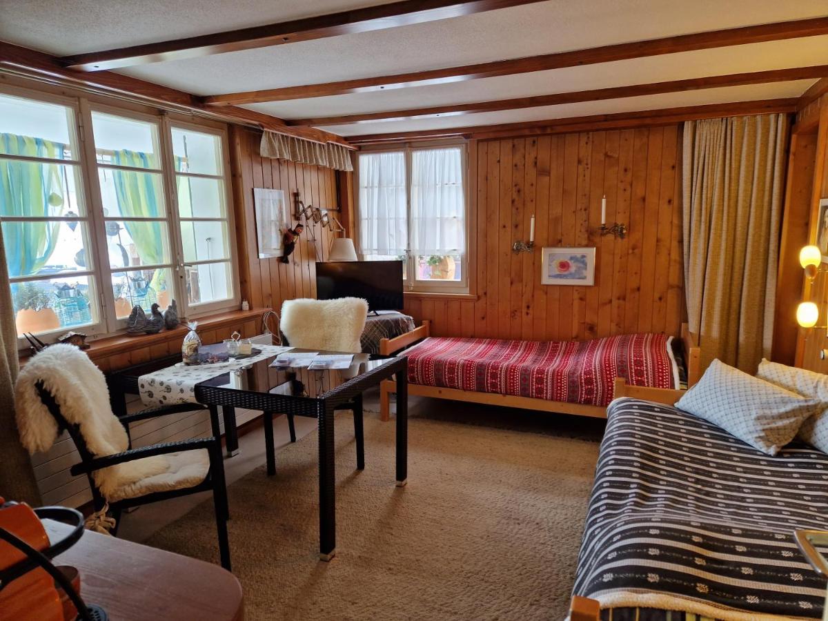 Chalet Gotthelf Gartenstudio, Ferien Mit Hund Adelboden Exterior photo