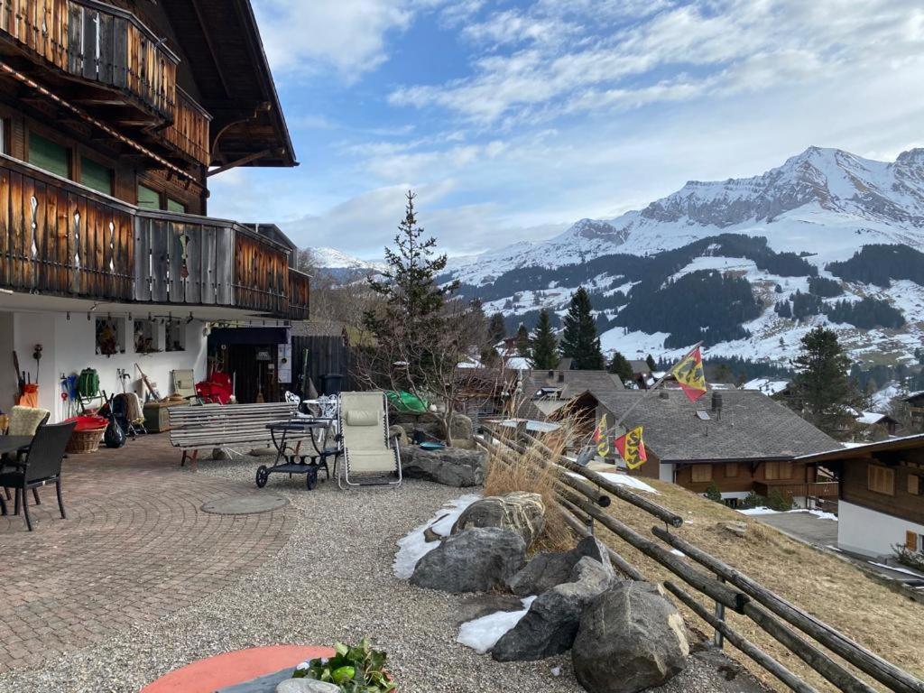 Chalet Gotthelf Gartenstudio, Ferien Mit Hund Adelboden Exterior photo