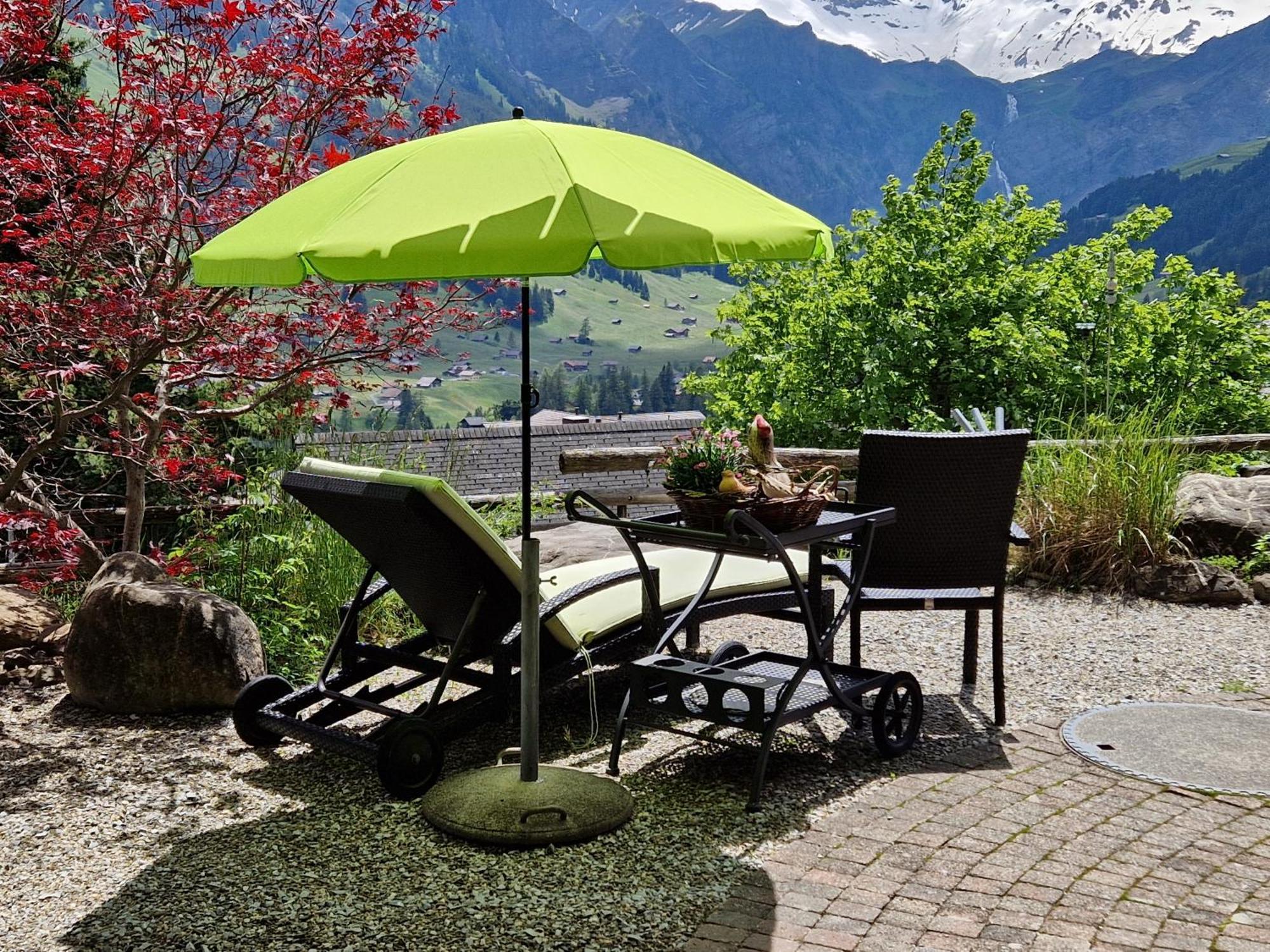 Chalet Gotthelf Gartenstudio, Ferien Mit Hund Adelboden Exterior photo