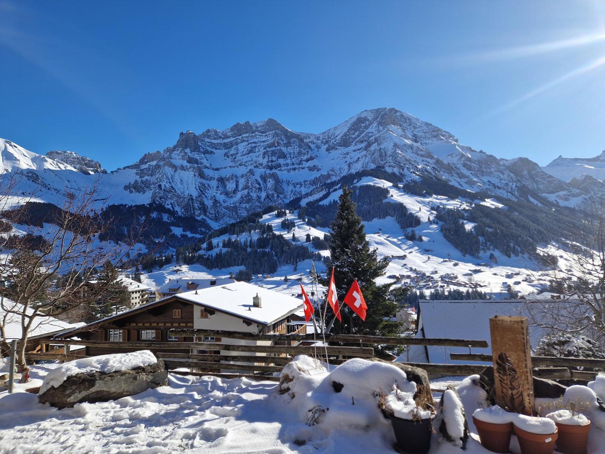 Chalet Gotthelf Gartenstudio, Ferien Mit Hund Adelboden Exterior photo